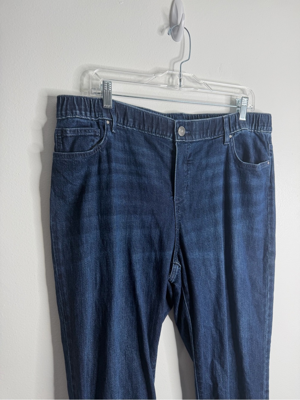J. Jill Denim Relaxed Ankle Pull On Jean Large Tall Stretch Minimalist Casual - Picture 9 of 9